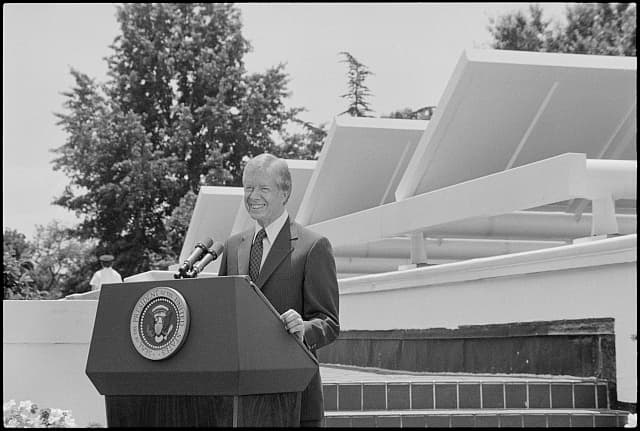 Solar panels on a roof